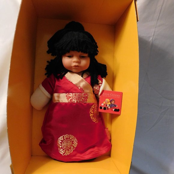 Anne Geddes The Baby Doll Collection Asian Chinese Oni Doll - Picture 1 of 10